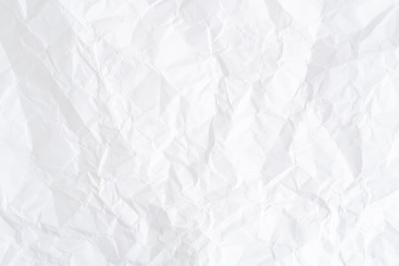 White crumpled paper texture background. Crumpled paper background.の写真素材
