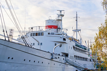 Russia Kaliningrad 08.11.2022.Ship Vityaz at Museum World Ocean in Kaliningradのeditorial素材