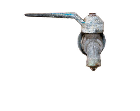 defective faucet on the wallの写真素材