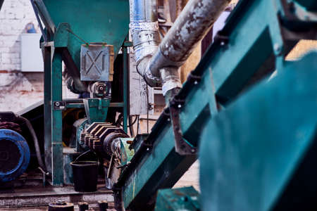 soybean production equipment inside. equipmentの写真素材