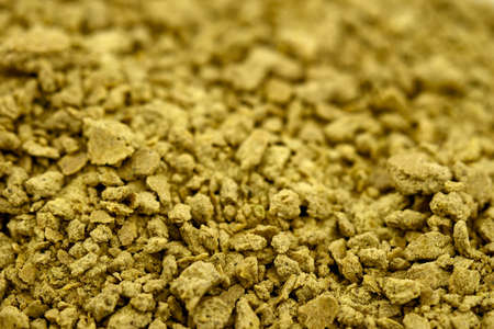 Pile of soybean meal very much with Blurの写真素材