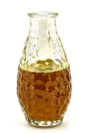beautiful bottle with soybean oilの写真素材