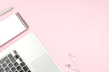 Background with business accessories, top view. Copyspaceの写真素材