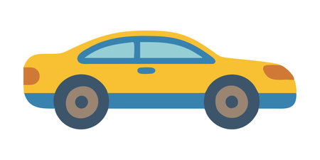 car sedan vehicle isolated icon vector illustration design vector illustration graphic flat styleのイラスト素材
