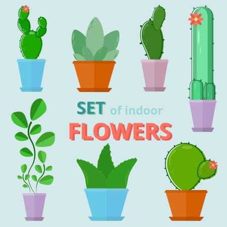 Flowers setのイラスト素材