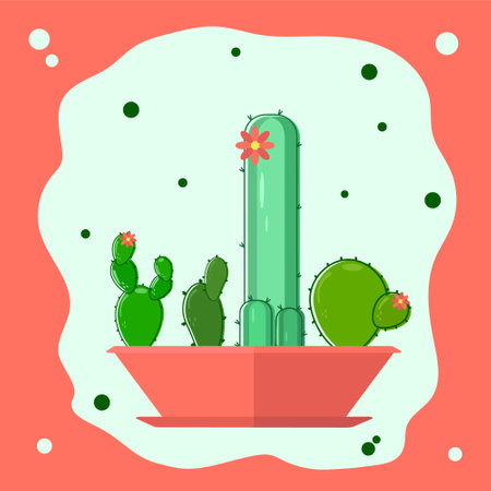 cactus setのイラスト素材