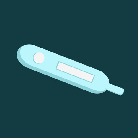Digital thermometer with push button and display