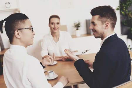 Men seek advice and want to hire a woman.
