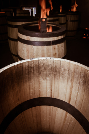 Barrel Making in Bordeaux Wineyard