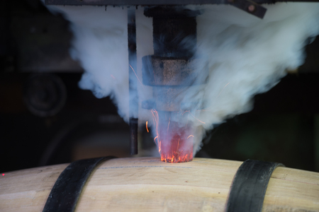 Barrel Making in Bordeaux Wineyardの写真素材