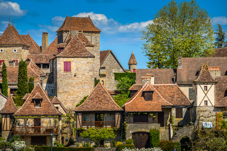 Loubressac most pictorial villages of france lot region, Europeの写真素材