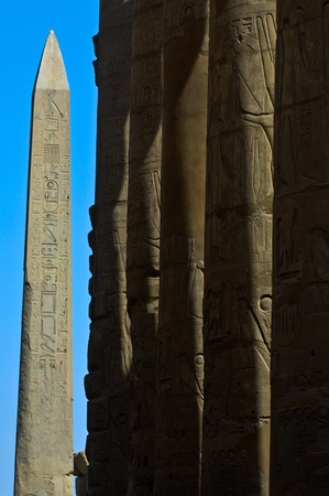 Obelisks Luxor Egyptの写真素材