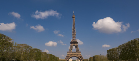 Eiffel Tower on blue sky Paris, France