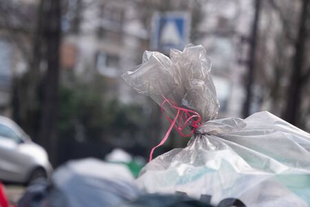 Paris, 4 February 2020. Accumulation of garbage in Paris after the blockade of waste incineration...
