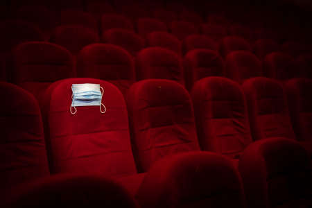 Theater, Performance hall, Cinema hall, empty, deserted during the global  pandemicの写真素材