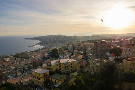 Italy, Campania, Naples, general view of the cityの写真素材