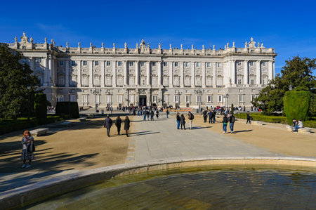 Madrid, Spain - November 16, 2023: The Royal Palace of Madrid, Palacio Real de Madridのeditorial素材