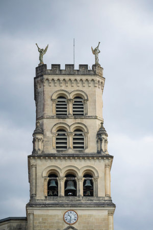 Majestic basilica of notre-dame-de-buglose in saint-vincent-de-paul, france