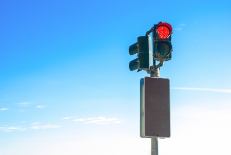 red warning light with copy space to fill