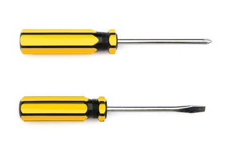 slotted screw driver screw driverの写真素材