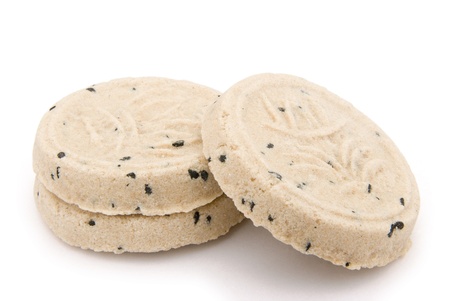 3 diet rice cakes with clipping pathの写真素材