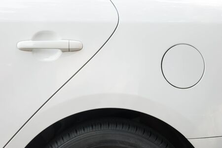 door and tyre and petrol cap coverの写真素材