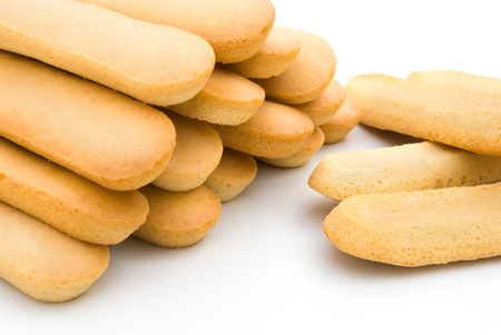 biscuit sticks stack upの写真素材