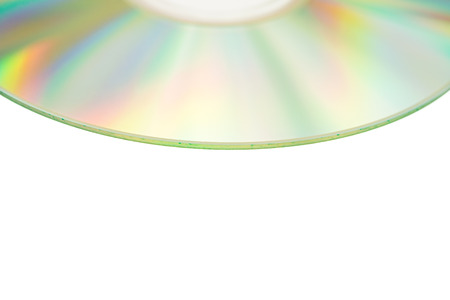 compact discs on a white background の写真素材