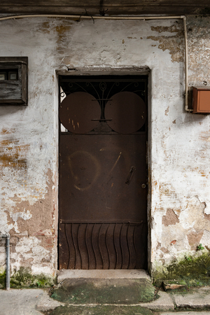 old and rusty gateのeditorial素材