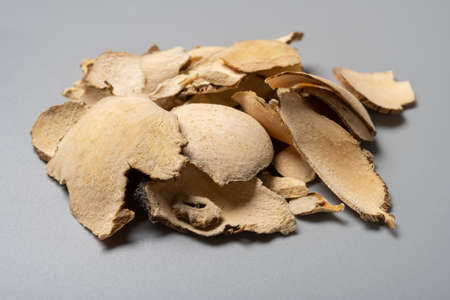 side view herb FenPiXie or Dioscoreae Hypoglaucae Rhizoma or Hypoglaucous Yam Rhizomeの写真素材