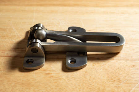 angle view stainless steel safety latchの写真素材