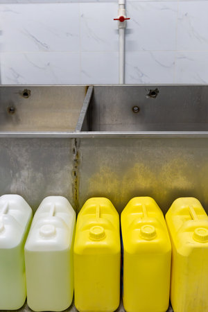 cleaning chemical liquid at vertical composition