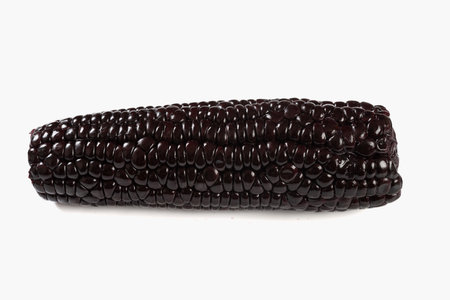 black corn on a white background