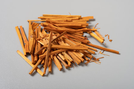 top view herb SuMu or Sappan Lignum or Sappan Wood