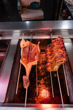 roasting duck and chicken wings