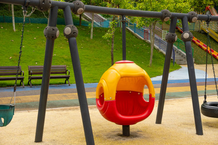 a capsule-style toddler seat at horizontal compositionの写真素材