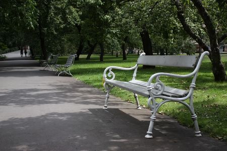 Benches in Pragueの写真素材