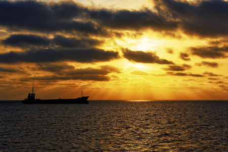 sailing on the seaの写真素材