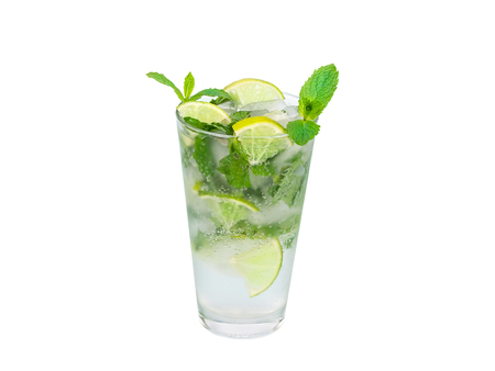 Mojito isolated on a white backgroundの写真素材