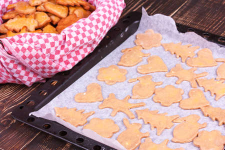 Gingerbread dough for Christmas cookies