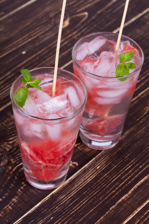 Grapefruit and Mint Mojitoの写真素材