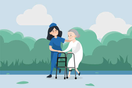 Healthcare & Medical Vector Illustration concept. Can use for web banner, infographics, hero images.のイラスト素材