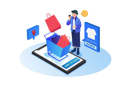 Delivery Service Vector Illustration concept. Can use for web banner, infographics, hero images. Flat illustration isolated on white background.のイラスト素材