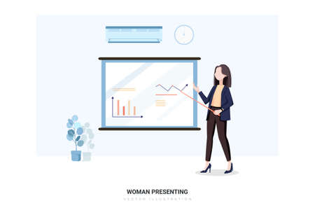 Business Vector Illustration concept. Can use for web banner, infographics, hero images. Flat illustration isolated on white background.のイラスト素材