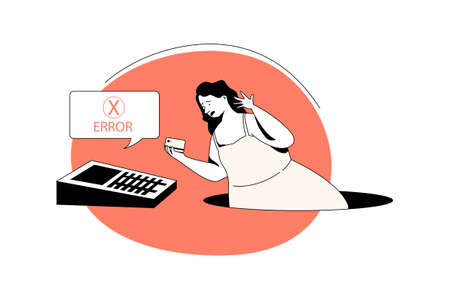 Empty States Vector Illustration concept. Can use for web banner, infographics, hero images. Flat illustration isolated on white background.のイラスト素材