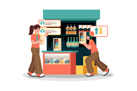 Healthcare provider using patient feedback to improve medical services and care.のイラスト素材