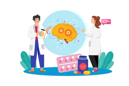 AI enhances medical diagnostics and treatment.のイラスト素材