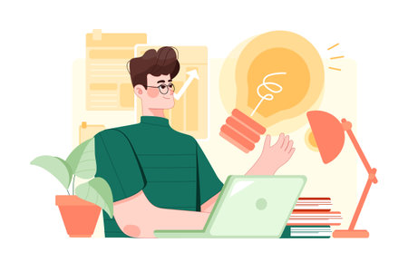 Business Activities Illustration concept. Flat illustration isolated on white backgroundのイラスト素材