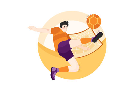 Games Illustration concept. Flat illustration isolated on white backgroundのイラスト素材