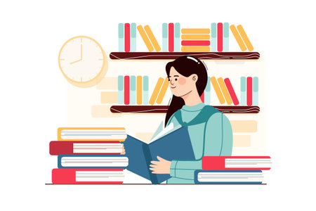 Student Activities Illustration concept. Flat illustration isolated on white backgroundのイラスト素材